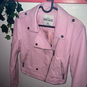 Pink Leateher jacket